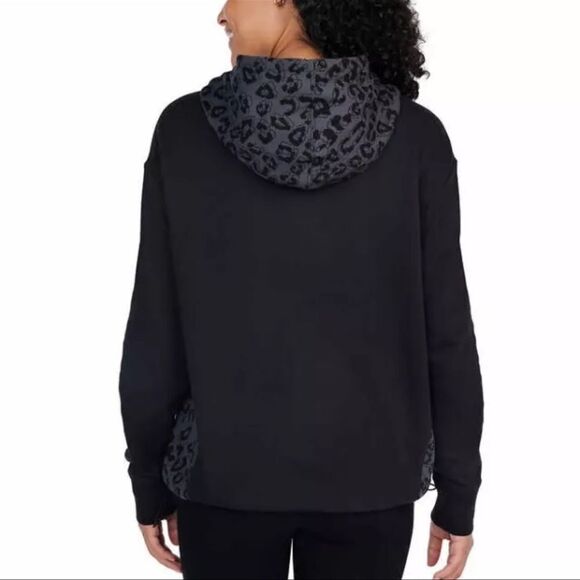 CHAMPION BLACK COLOR BLOCK LONG SLEEVE HOODIE SZ M Medium - Picture 7 of 9